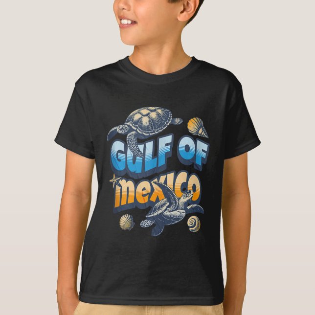 Camiseta Golfo Retro De México Forever Turtle Beach G (Anverso)