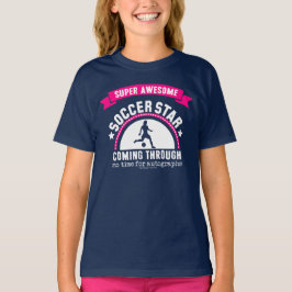 Camiseta Golly chicas: Estrella de fútbol impresionante