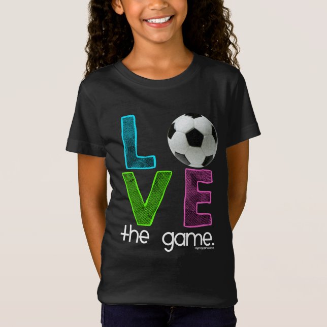 Camiseta Golly chicas: Fútbol - ame el juego (Anverso)