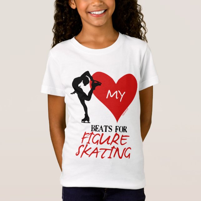 Camiseta Golly chicas - mis golpes de corazón para patinaje (Anverso)