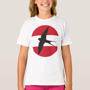 Camiseta Golondrina de Austria Bandera del animal nacional