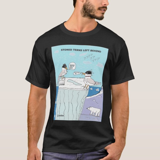 CAMISETA GOLONDRINAS DE MAR EMPEDRADAS DEJADAS DETRÁS (Anverso)