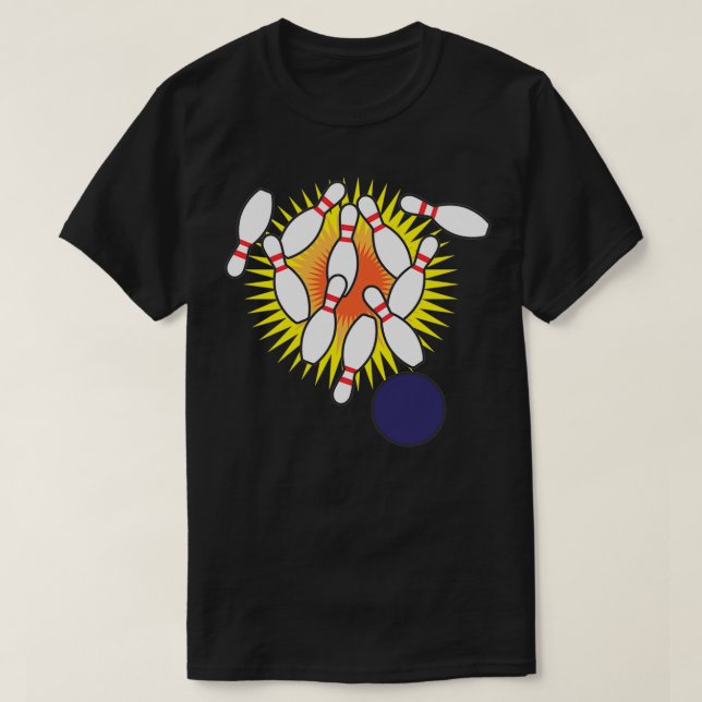 Camiseta Golpe de bolos 9 (Diseño del anverso)