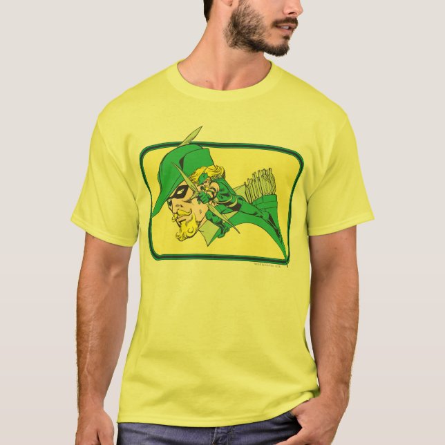 Camiseta Golpe de cabeza de flecha verde (Anverso)