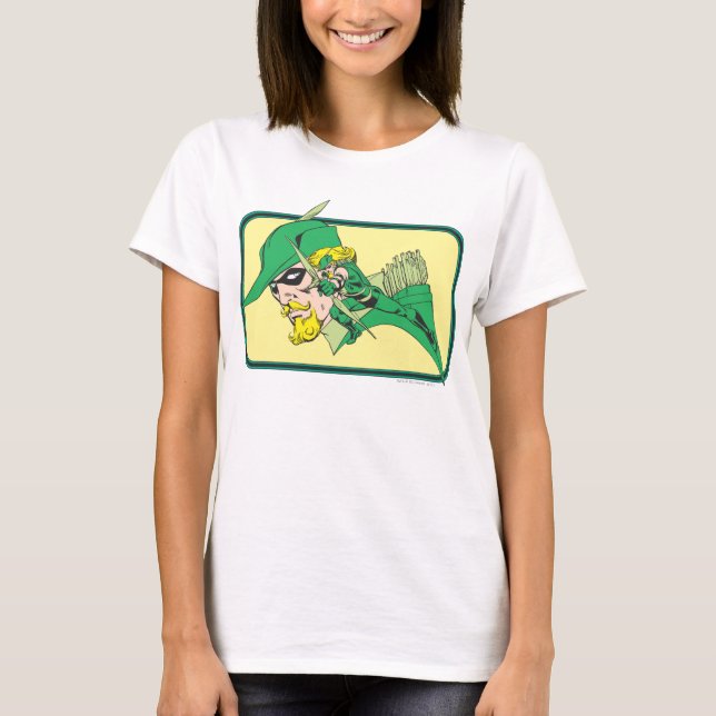 Camiseta Golpe de cabeza de flecha verde (Anverso)