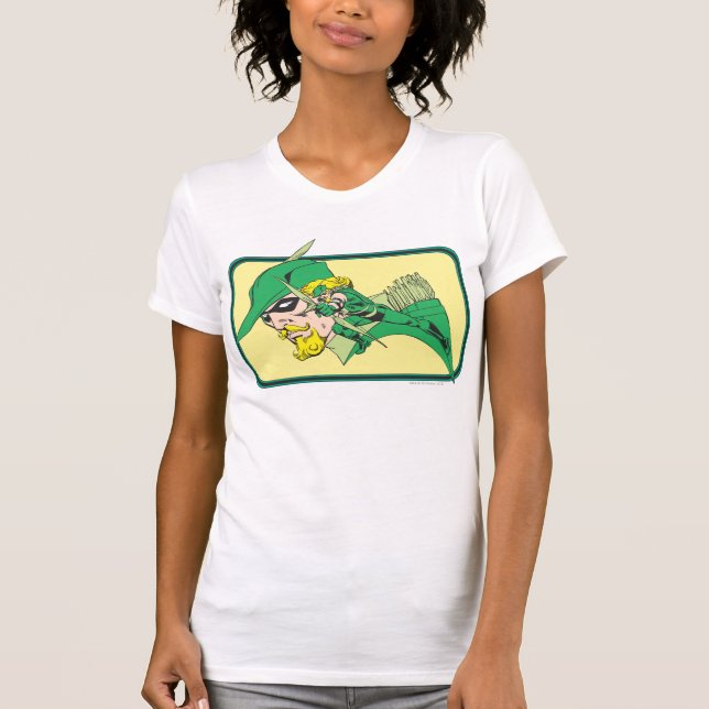 Camiseta Golpe de cabeza de flecha verde (Anverso)
