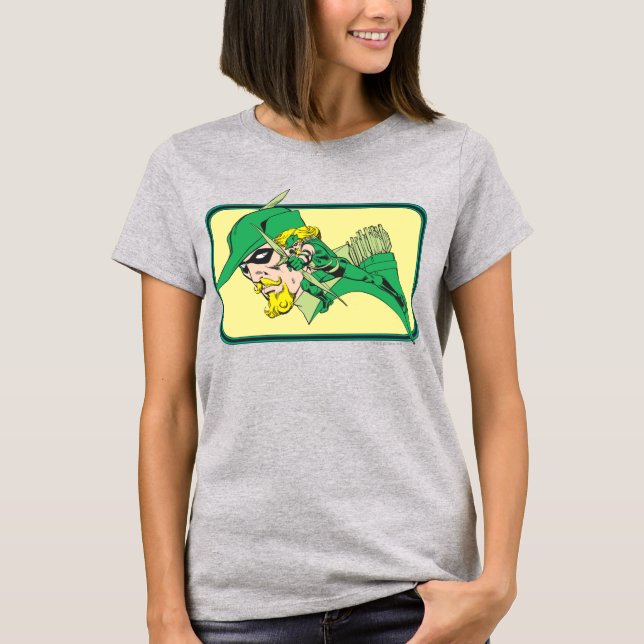 Camiseta Golpe de cabeza de flecha verde (Anverso)