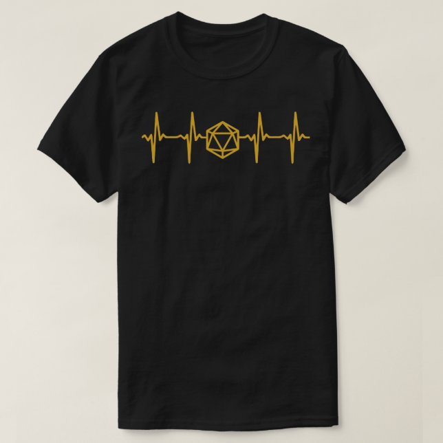 Camiseta Golpe de corazón de los dados de oro (Diseño del anverso)