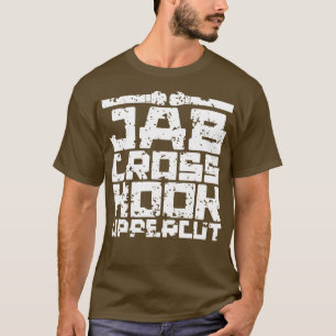 Camiseta Golpe de gancho cruz de jab envejecido