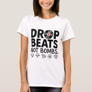 Camiseta Golpe de gota, no bombas, mascota