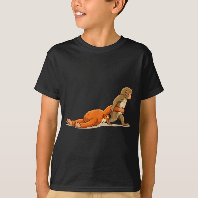 Camiseta Golpe de mono bebé  (Anverso)
