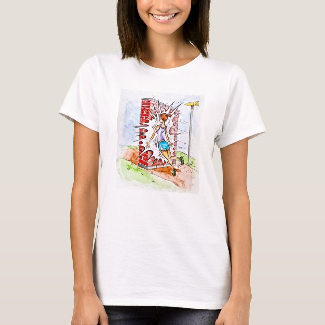 Camiseta Golpe del funcionamiento de la pared (Anverso)