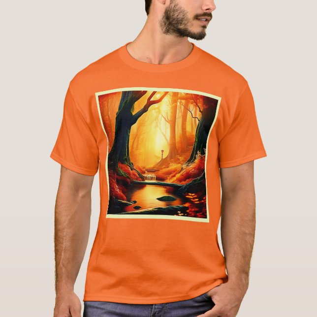 Camiseta Golpe dorado del bosque encantado (Anverso)