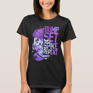 Camiseta Golpe Establece Remate Repite Voleibol Atleta Dep
