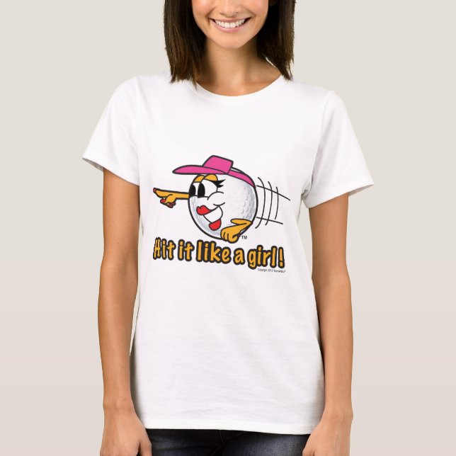 Camiseta Golpe tiene gusto de un arte de la pelota de golf (Anverso)