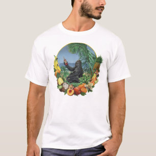 Camiseta ¡Golpe tropical! Mono en las ilustraciones