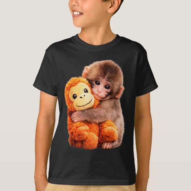 Camiseta Golpea al bebé mono  (Anverso)