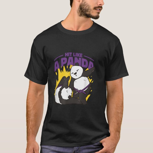 Camiseta Golpea Como Un Panda (Anverso)