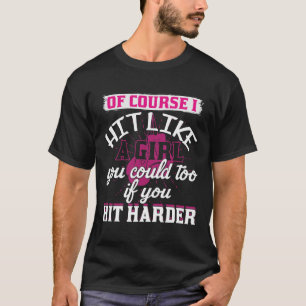 Camiseta Golpea Como Una Niña Boxeo Divertido Kick