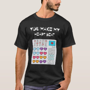 Camiseta Golpea DJ Techno Rave Party Corazones Día Feliz Va