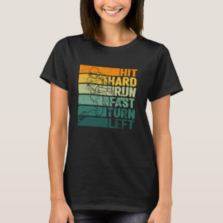 Camiseta Golpea Fuerte Corre Rápido Gira a la Izquierda Jug