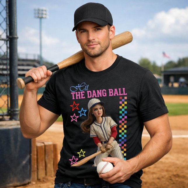 Camiseta Golpea La Bola Mierda Cara De Muñeca Divertida De  (Subido por el creador)