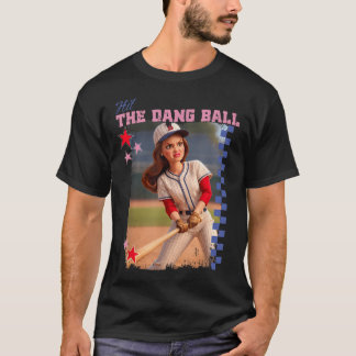 Camiseta Golpea La Maldita Pelota Divertida Mamá De Béisbol