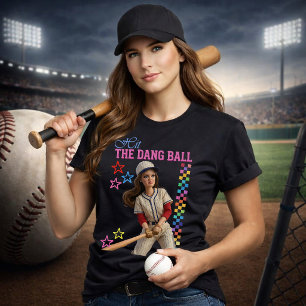 Camiseta Golpea la maldita pelota Muñeca divertida cara de