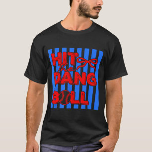 Camiseta Golpea la pelota de béisbol ropa de jugador diseño