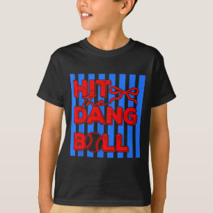Camiseta Golpea la pelota ropa de béisbol diseño de jugador