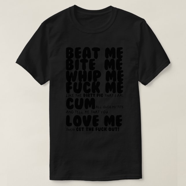 Camiseta Golpéame a mí. (Diseño del anverso)