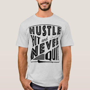 Camiseta Golpeando a los aficionados y nunca dejar los jueg
