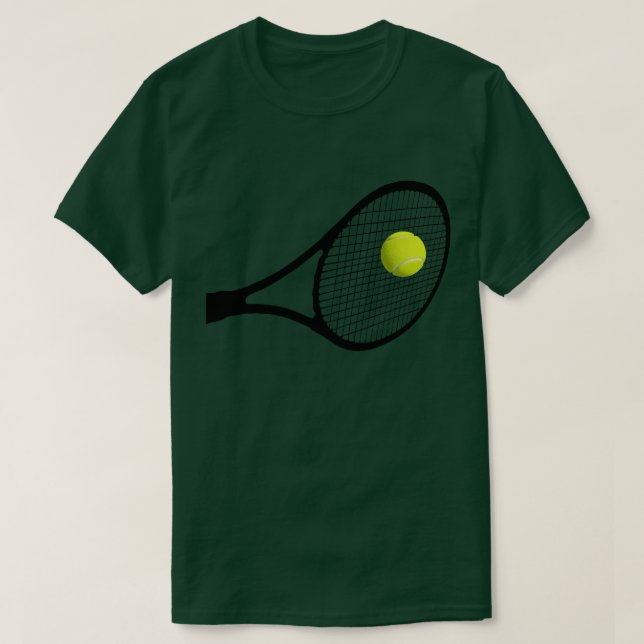 Camiseta Golpeando A Una Pelota De Tenis (Diseño del anverso)
