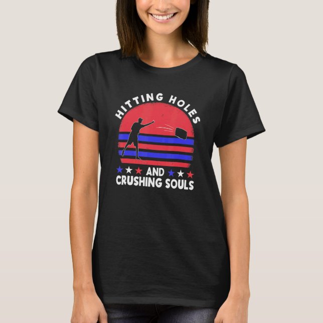 Camiseta Golpeando Agujeros Y Aplastando A La Selección De  (Anverso)