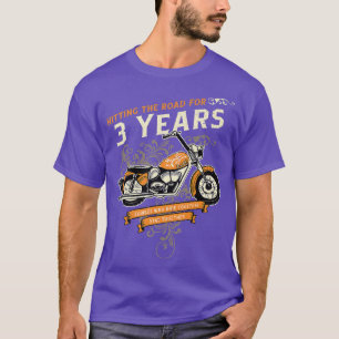Camiseta Golpeando la carretera durante 3 años Biker 3ª Bod