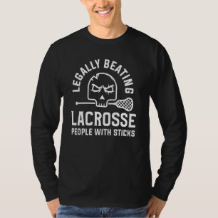 Camiseta Golpeando Legalmente A Lacrosse Con Palos