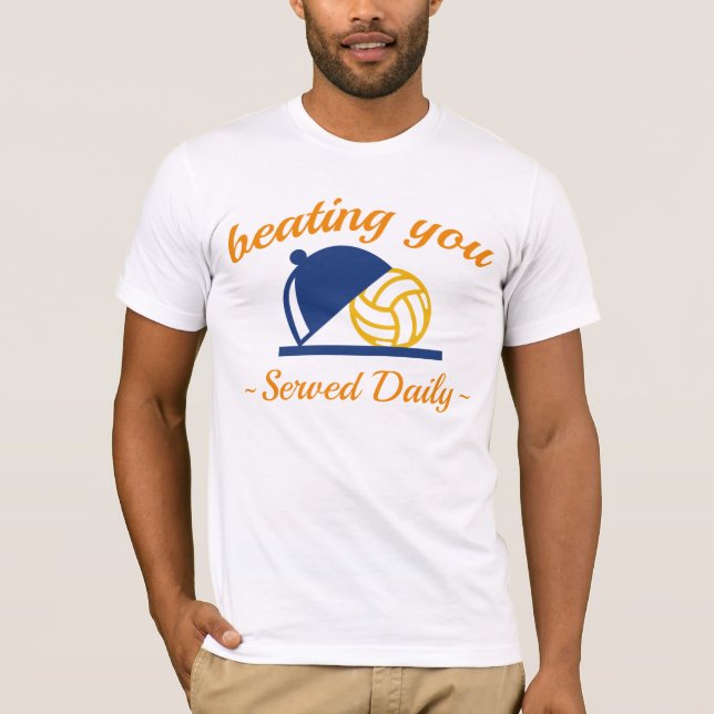 Camiseta Golpeándote En Voleibol (Anverso)
