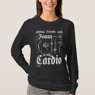 Camiseta Golpear a amigos con espuma es mi cardio  Larper