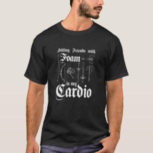 Camiseta Golpear a amigos con espuma es mi cardio más grand