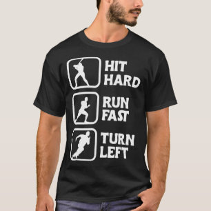Camiseta Golpear a carrera dura giro rápido a la izquierda