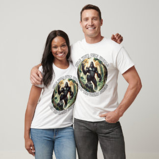 Camiseta Golpear a los hombres de la selva urbana blanco