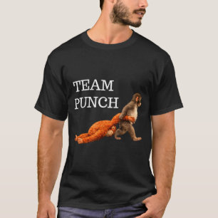 Camiseta Golpear al bebé mono tendencia meme gráfico Equipo