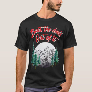 Camiseta Golpear Al Demonio Con El Artista Hippie Painter T