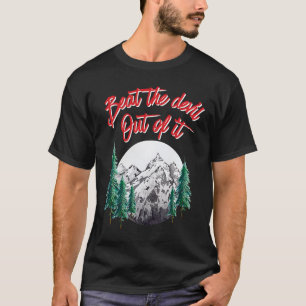Camiseta Golpear Al Demonio Con El Artista Hippie Painter T