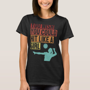 Camiseta Golpear como entrenador de equipo de Chica Volleyb