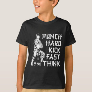 Camiseta Golpear con fuerza las artes marciales del karate