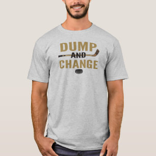 Camiseta Golpear dorado y cambiar el hockey
