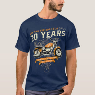 Camiseta Golpear la carretera durante 20 años Biker 20 Boda