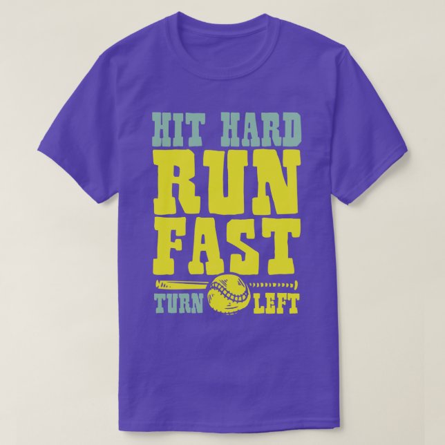 Camiseta Golpear rápido la carrera dura (Diseño del anverso)