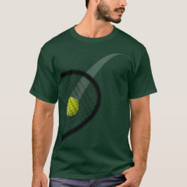 Camiseta Golpear una pelota de tenis en movimiento